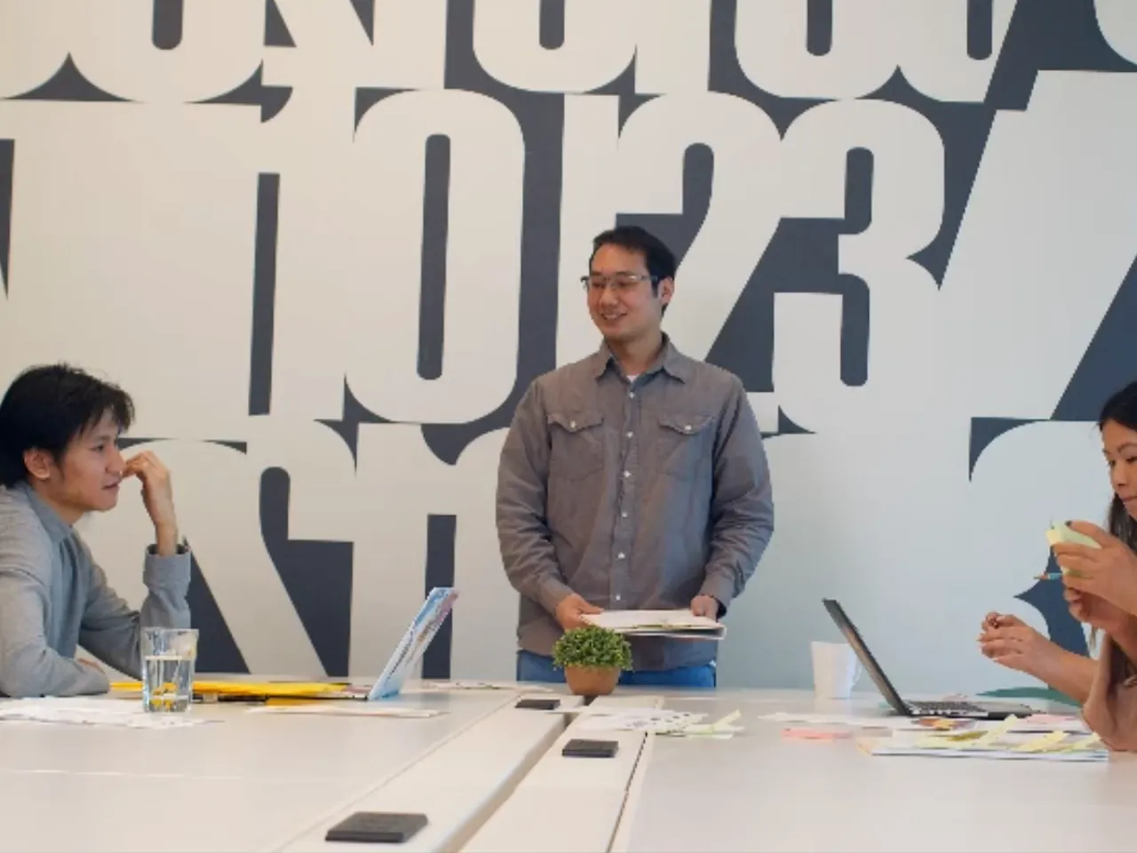 A workshop wall of type while names are still being chosen